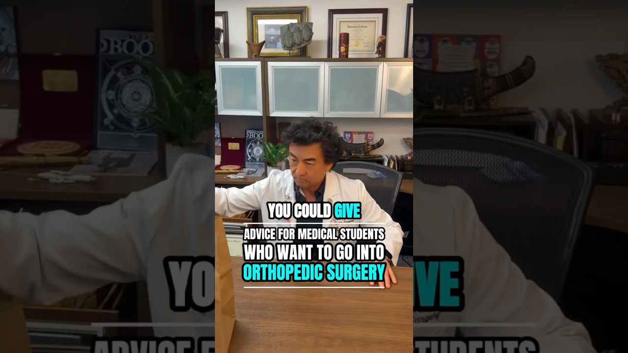 Advice for aspiring ortho students